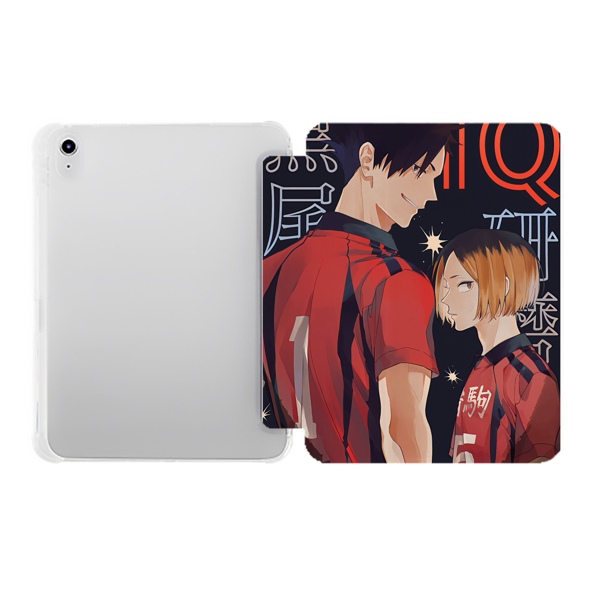 （画像用） ハイキュー!! Haikyu!! IPad ケース ペン収納付き 三つ折りスタンド PUレザー×シリコン 対応機種9.5/10.5/10.9インチ